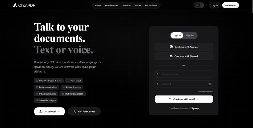 ChatPDF screenshot 1